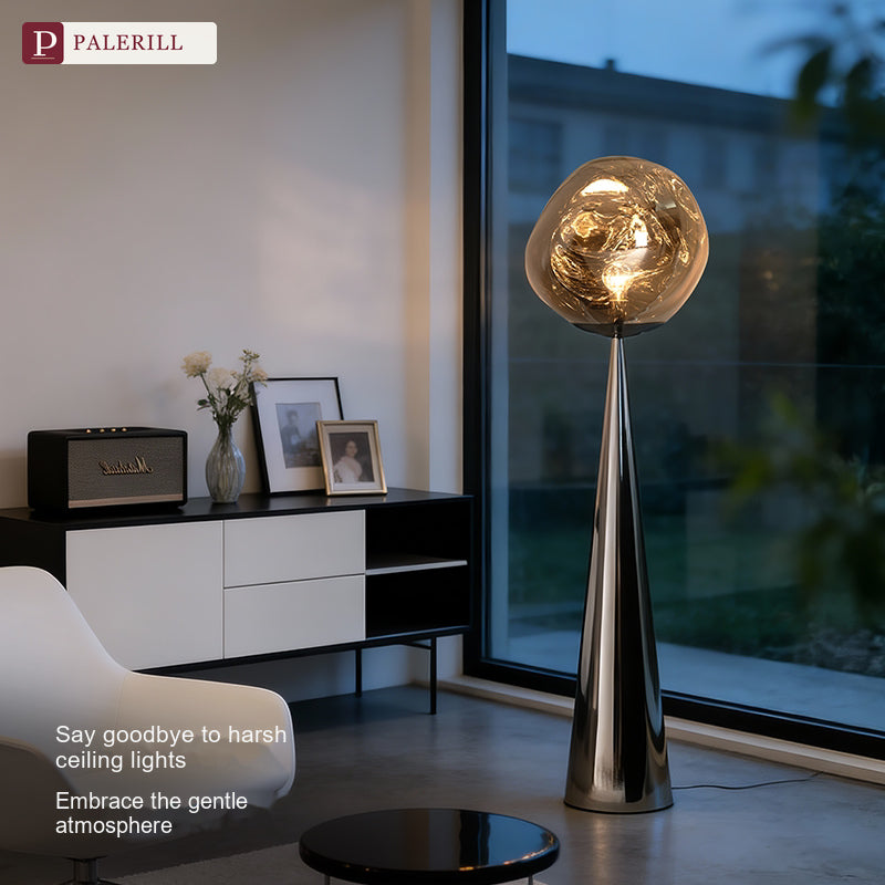 PALERILL | Italian Minimalist Volcanic Lava Floor Lamp