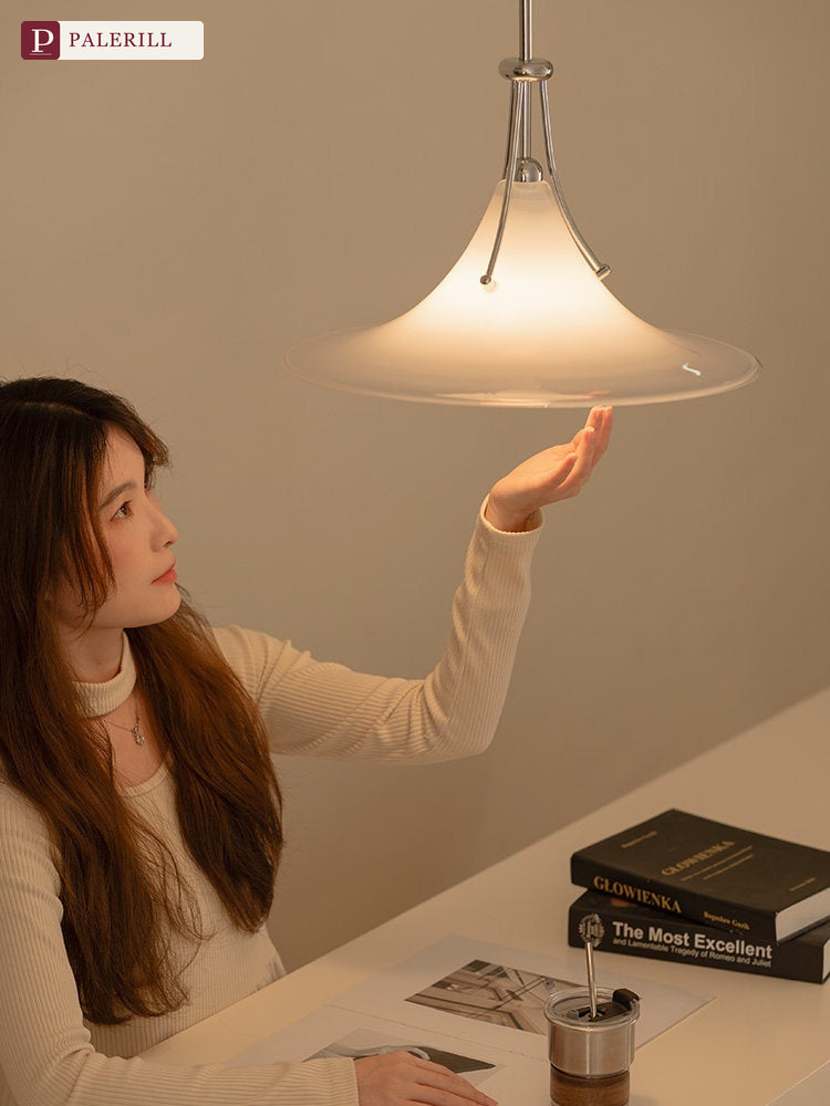 PALERILL | Bauhaus Glass Magnolia Art Pendant Light