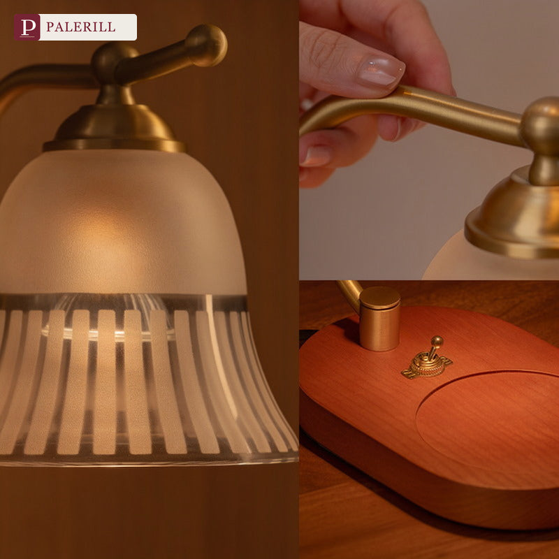 PALERILL | Brass & Solid Wood Fragrance Lamp