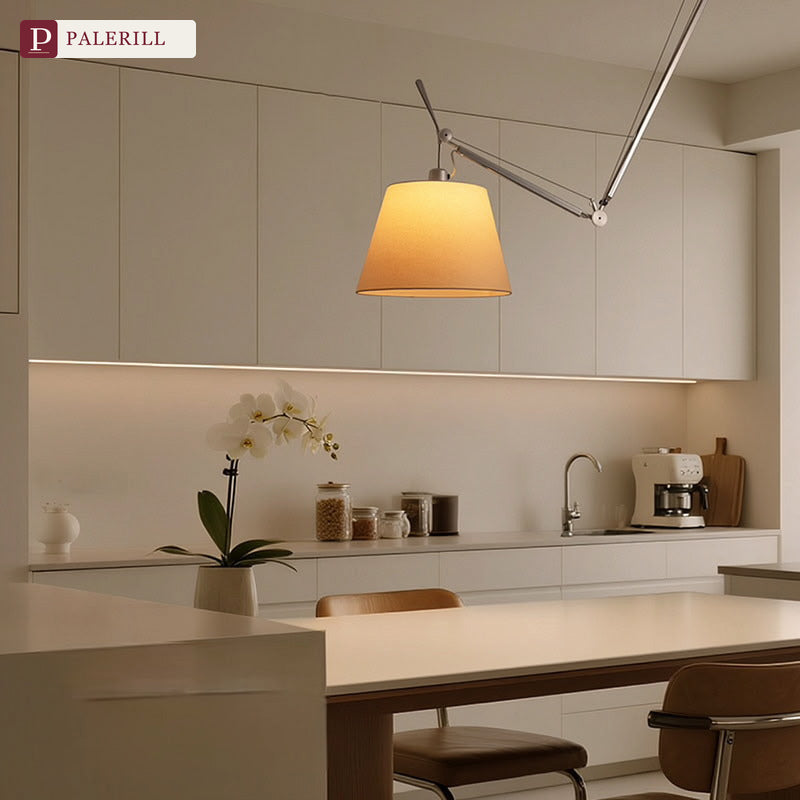 PALERILL | Adjustable Swing-Arm Pendant Light, Tolomeo Style