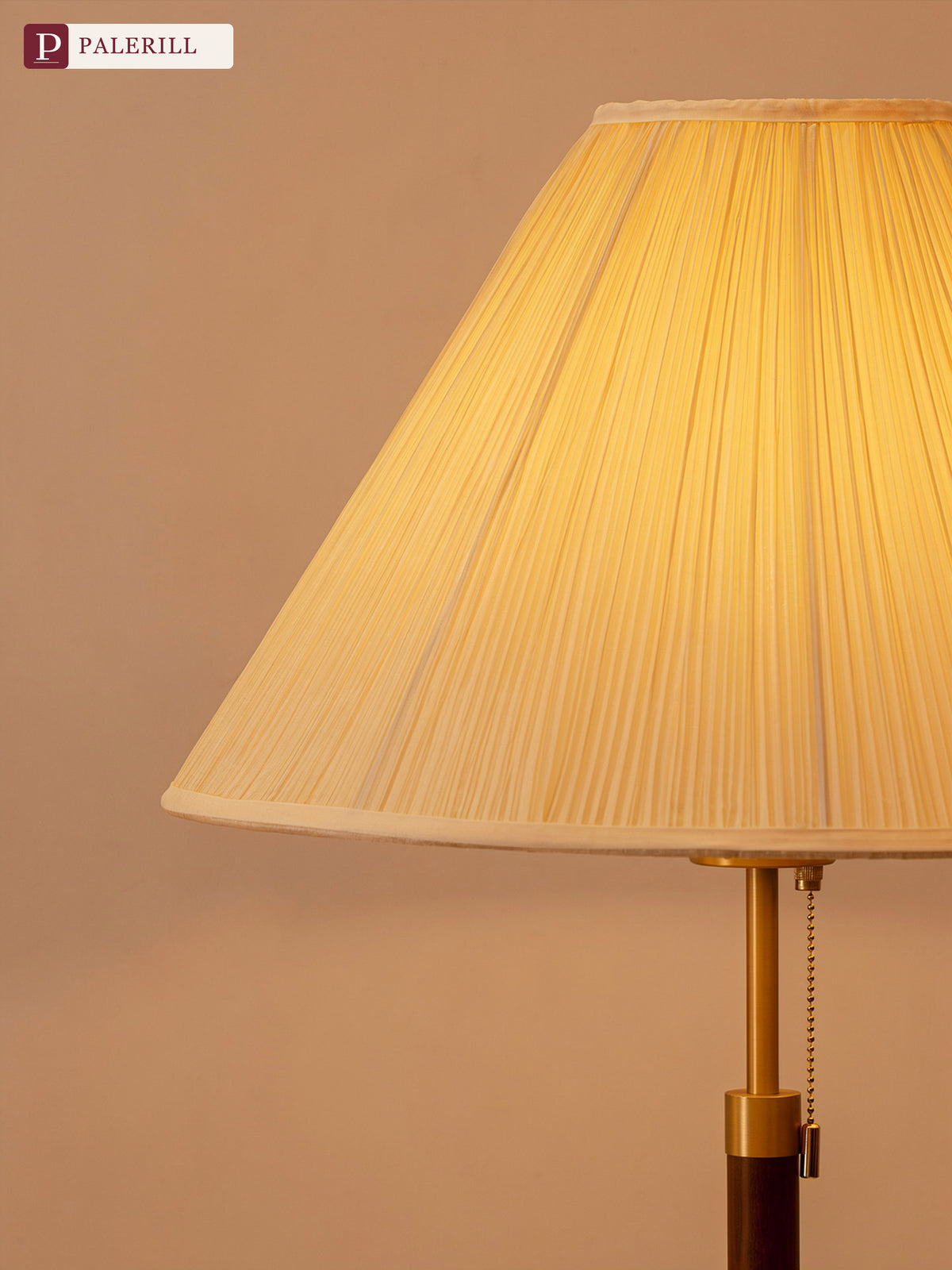 PALERILL | Mid-Century Full Brass Floor Lamp