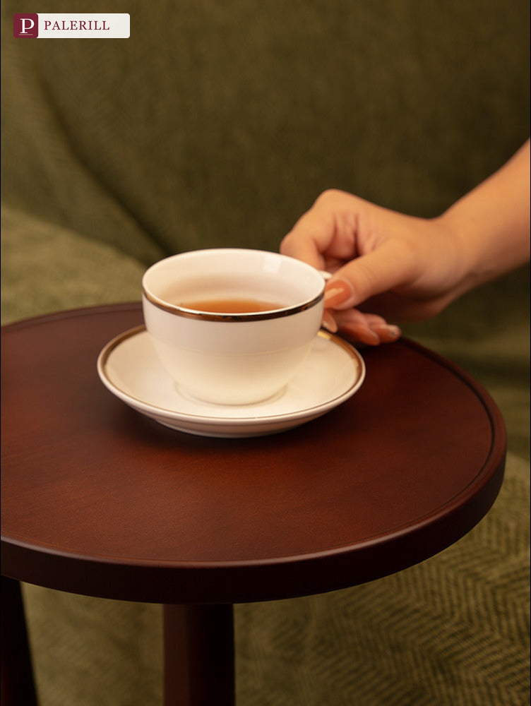 PALERILL | lampadaire intelligent en bois massif avec étagère mid-century