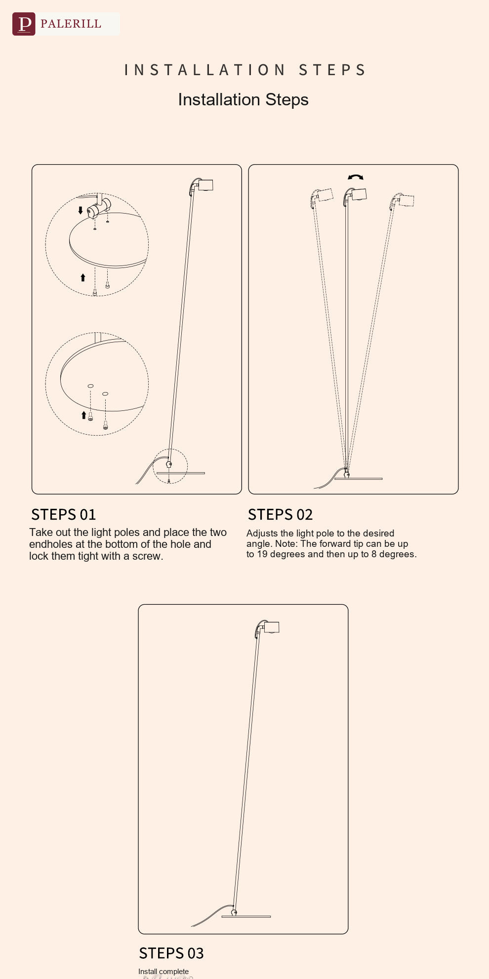 PALERILL | Full-Spectrum Eye-Care Floor Lamp