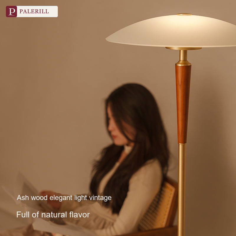 PALERILL | Mid-Century Ambient Floor Lamp, Full Spectrum