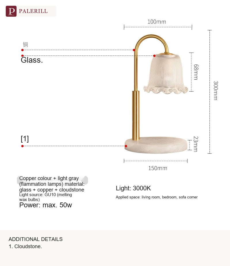 PALERILL | Brass & Dolomite Fragrance Lamp