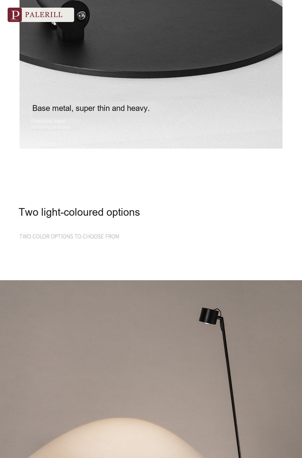 PALERILL | Full-Spectrum Eye-Care Minimalist Floor Lamp