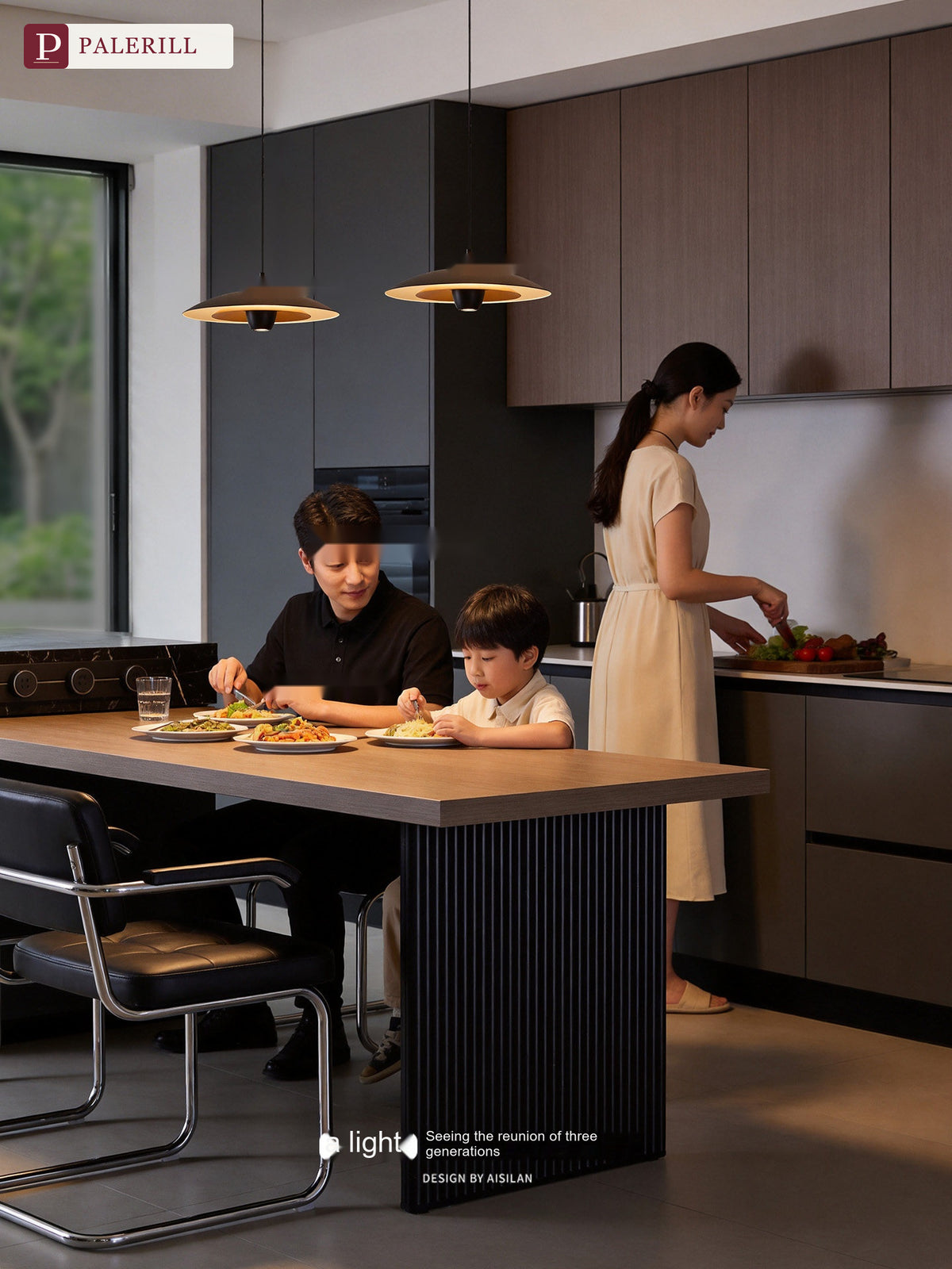 PALERILL | Pinecone Flying Saucer Dining Pendant Light