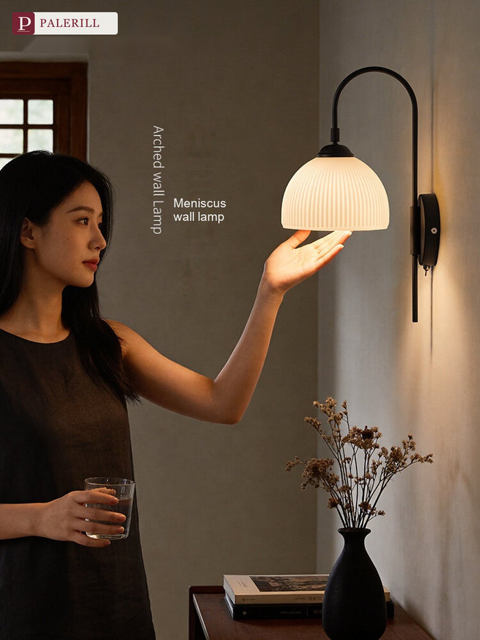PALERILL | French Retro Glass Wall Light, Vintage Style