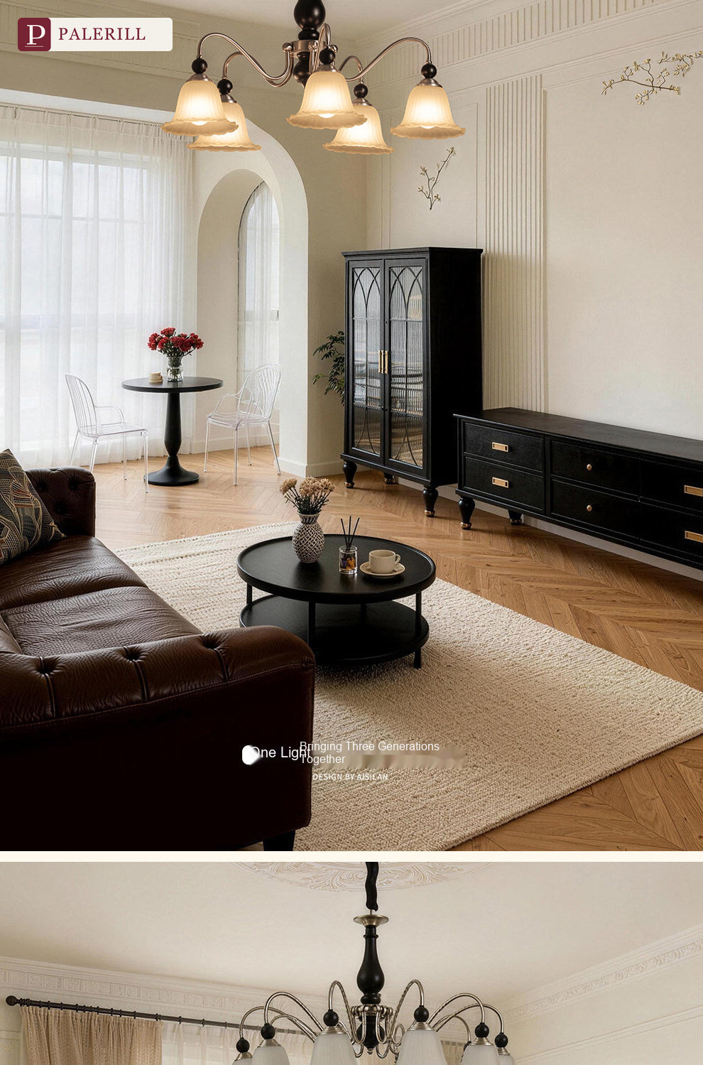 PALERILL | Mid-Century Light French Chandelier