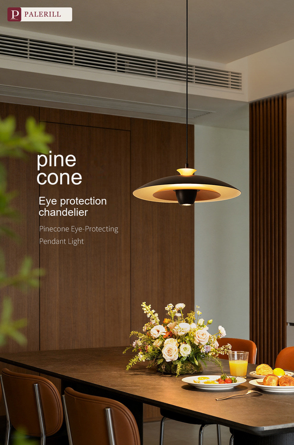 PALERILL | Pinecone Flying Saucer Dining Pendant Light