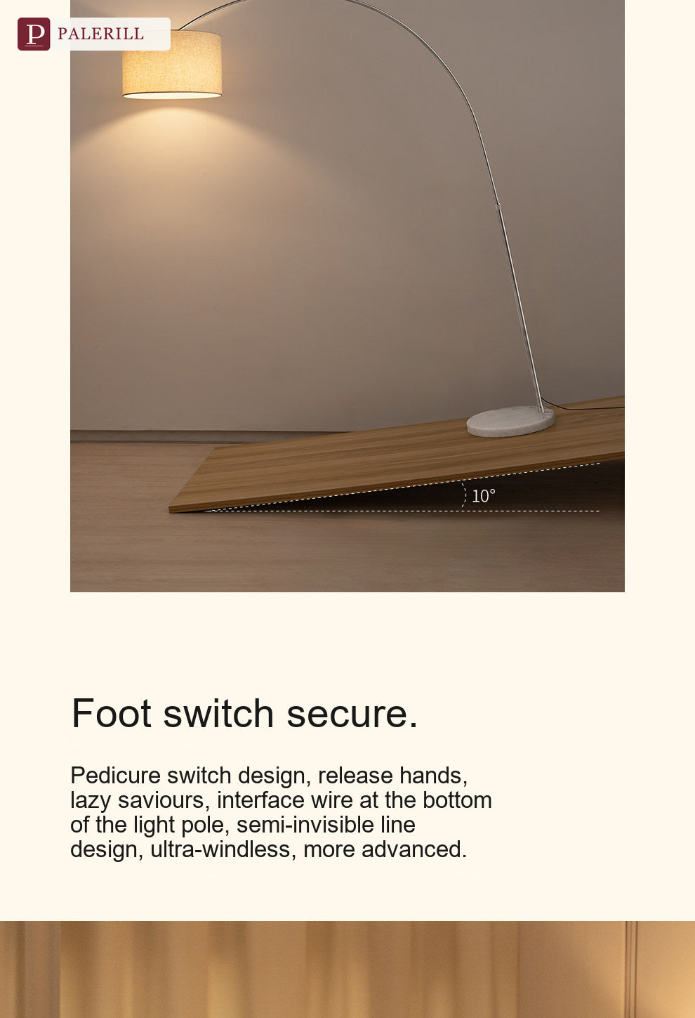 PALERILL | Modern Minimalist Luxury Arc Floor Lamp