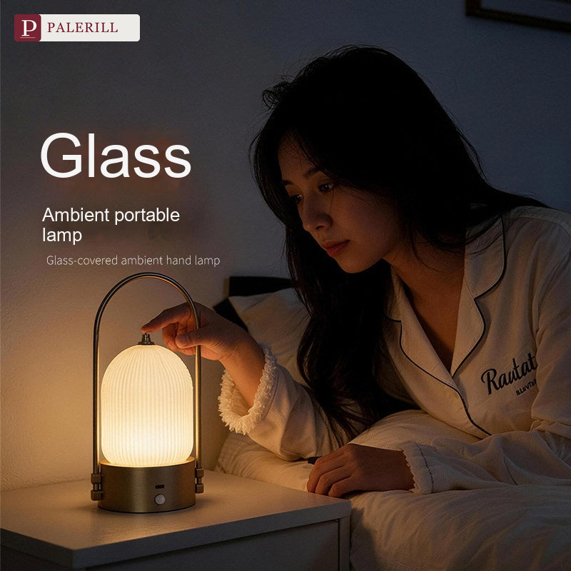 PALERILL | Rechargeable Glazed Glass Night Light with Eye-Care Glow