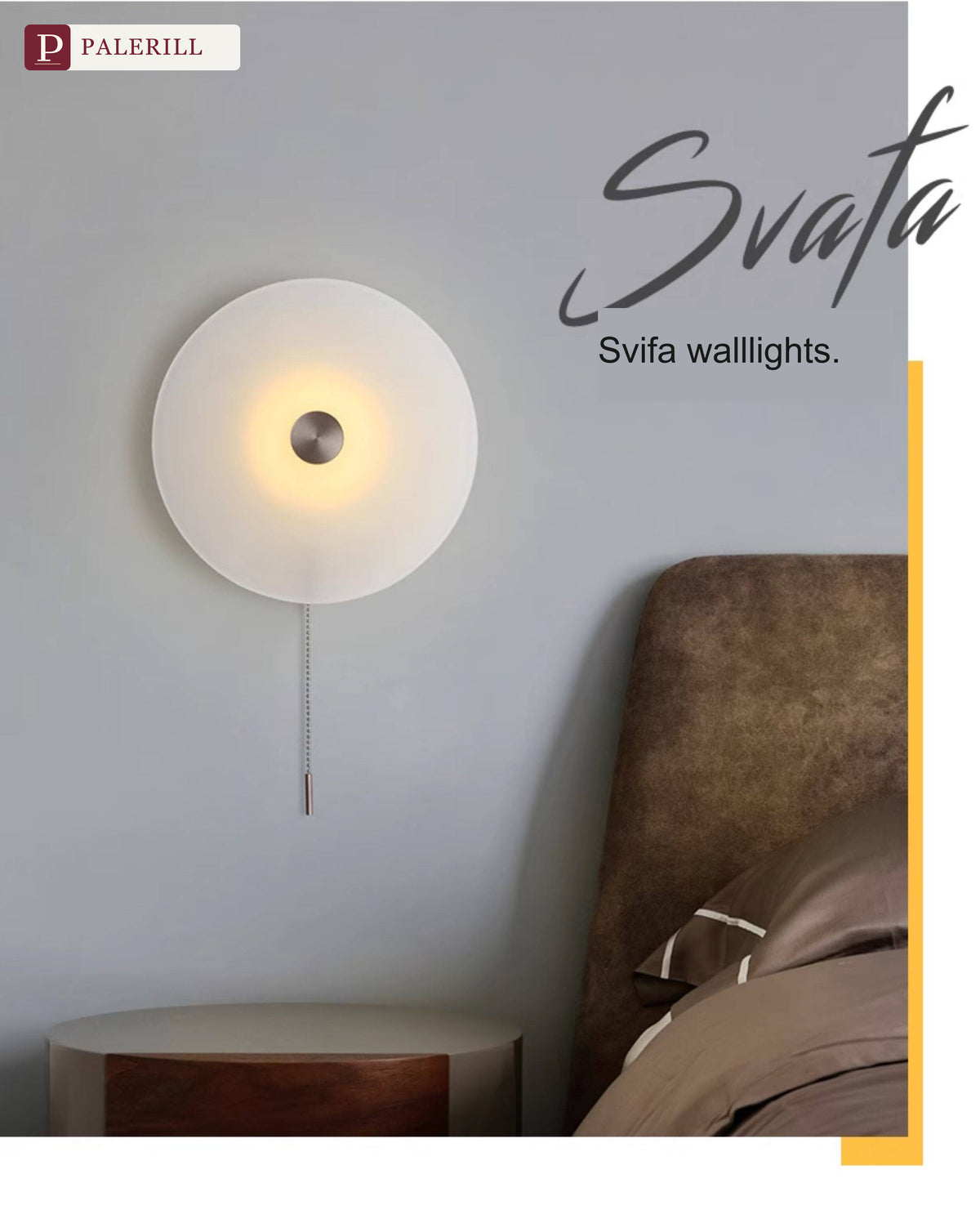 PALERILL | Creative LED Pull-Ring Wall Light