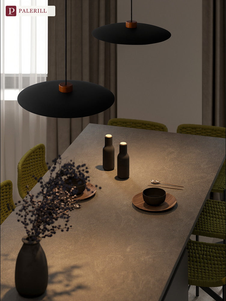 PALERILL | Full-Spectrum Wood-Tone Dining Pendant Light