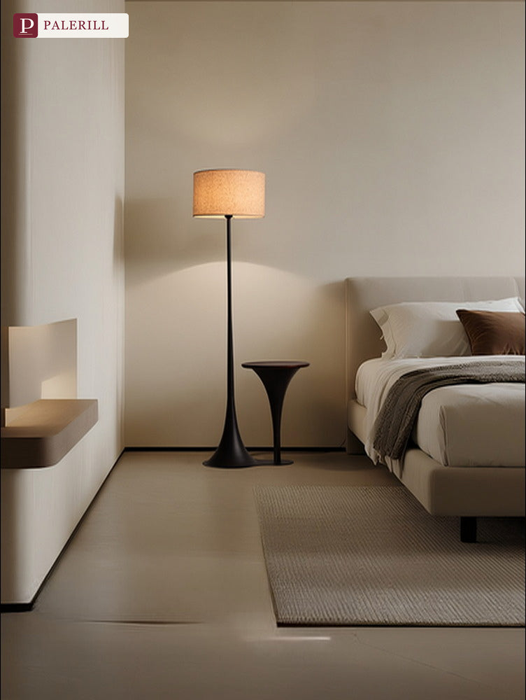 PALERILL | Vintage Floor Lamp with Integrated Side Table & Shelf