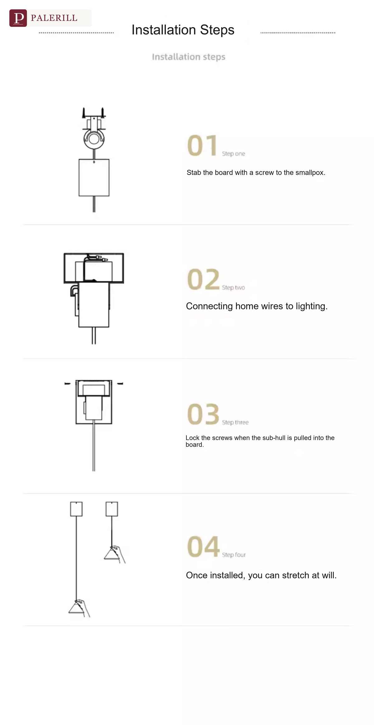 PALERILL | Adjustable Height Mini Pendant Light