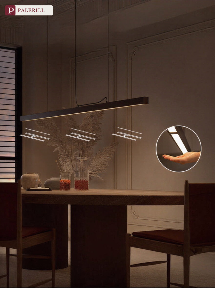 PALERILL | Linear Dining Pendant Light with Height Adjustment