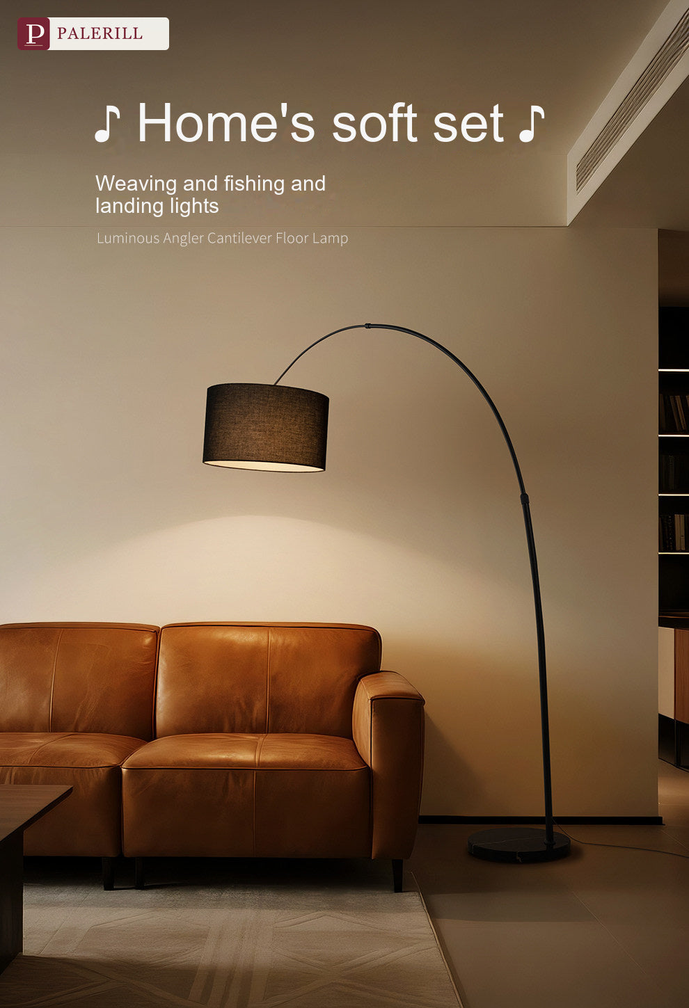 PALERILL | Italian Luxury Arc Floor Lamp