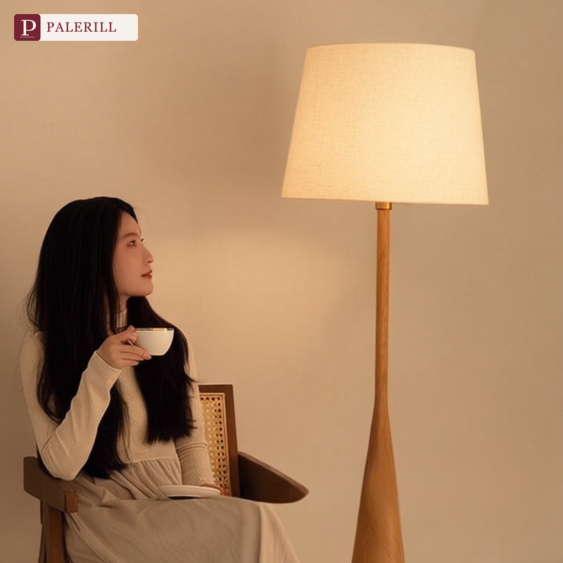 PALERILL | Natural Wood Luxury Floor Lamp