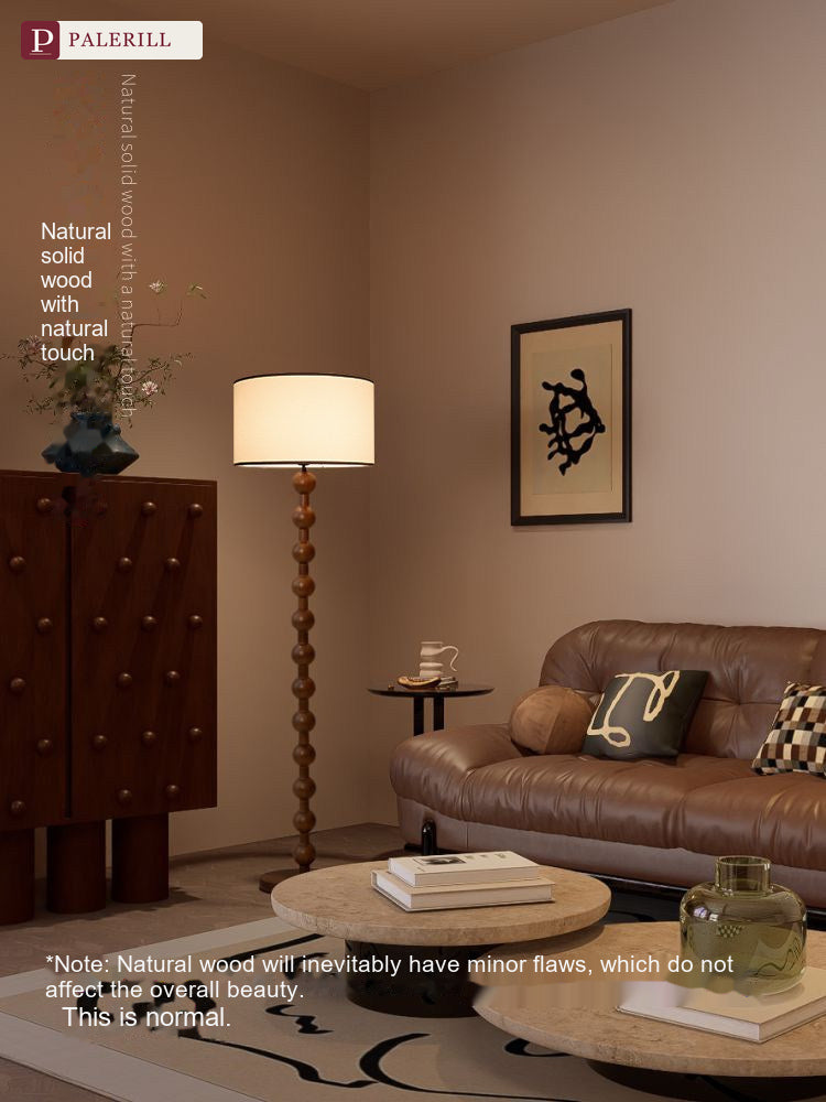 PALERILL | Mid-Century Solid Wood Full-Spectrum Floor Lamp