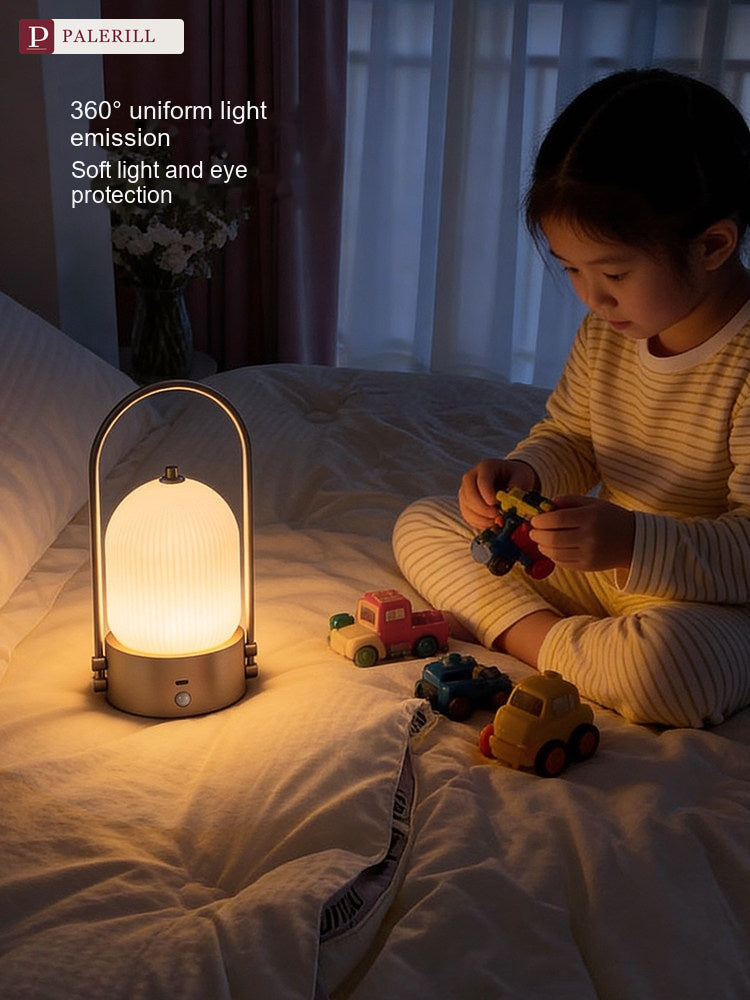 PALERILL | Rechargeable Glazed Glass Night Light with Eye-Care Glow
