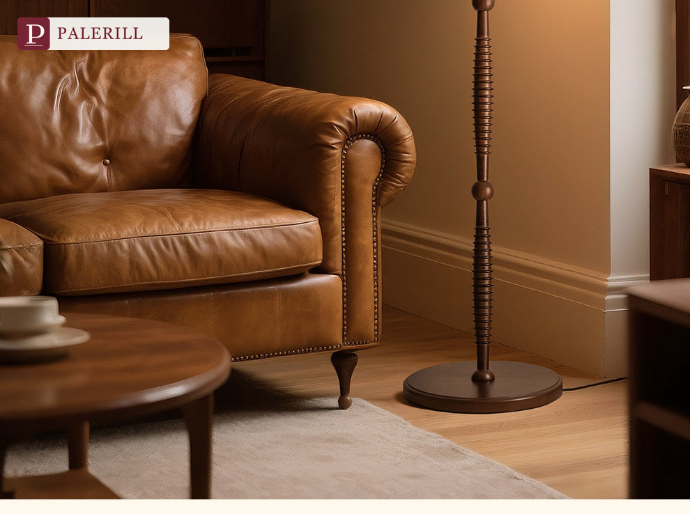 PALERILL | New Chinese Style Solid Wood Floor Lamp