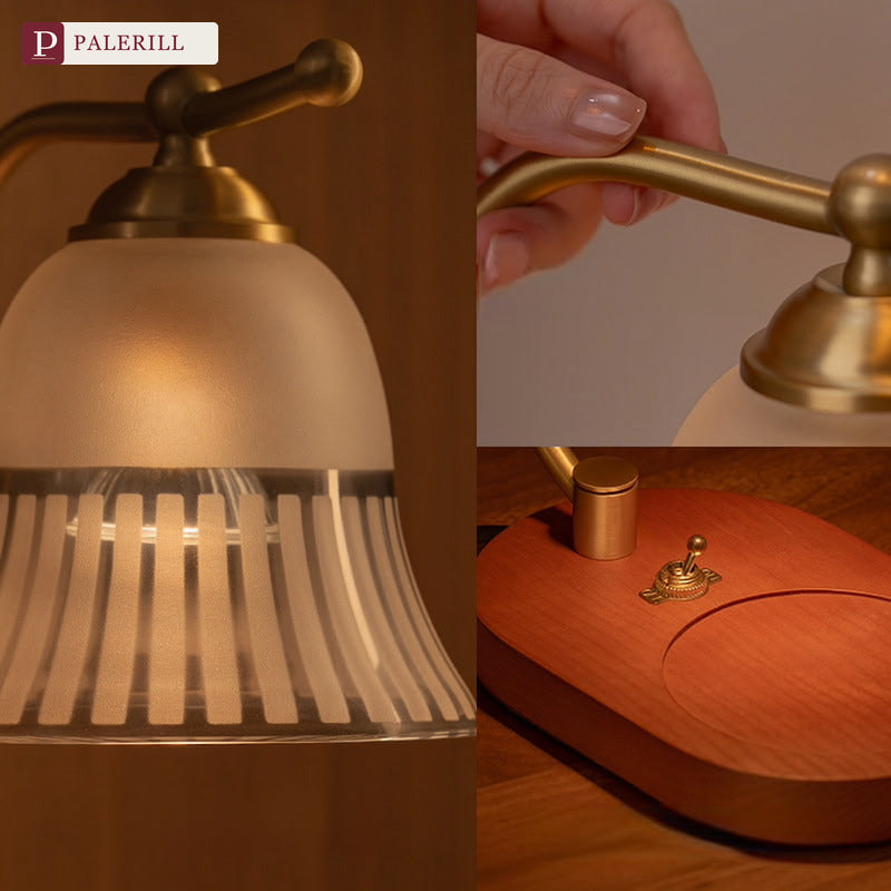 PALERILL | Brass & Wood Fragrance Wax Melter Lamp