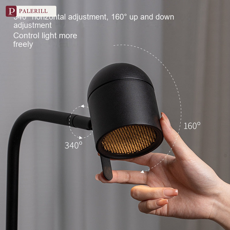 PALERILL | Luxury Reading Floor Lamp, Dark Elegance