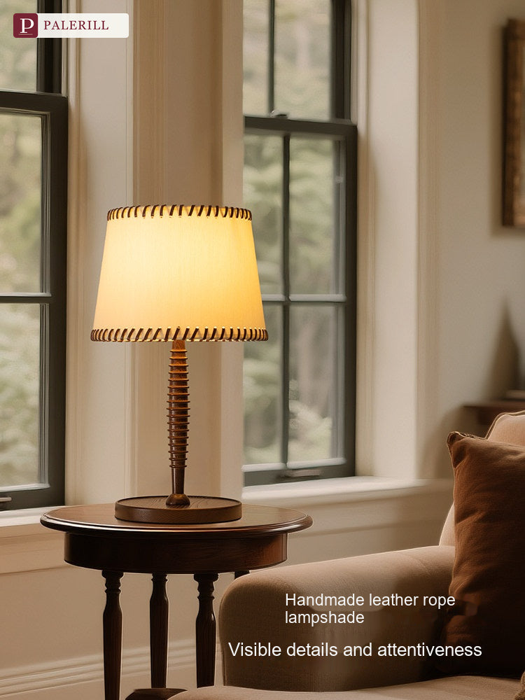 PALERILL | New Chinese Style Wood Grain Table Lamp