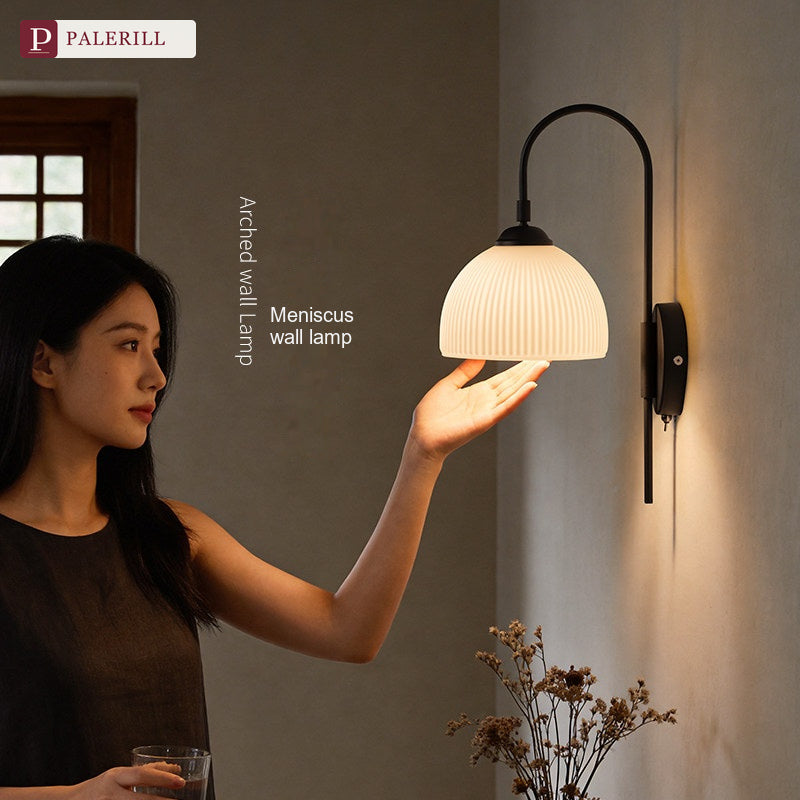 PALERILL | French Retro Glass Wall Light, Vintage Style