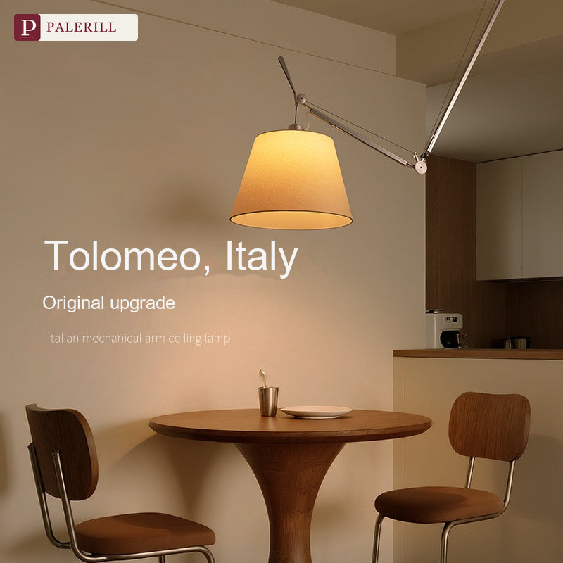 PALERILL | Adjustable Swing-Arm Pendant Light, Tolomeo Style