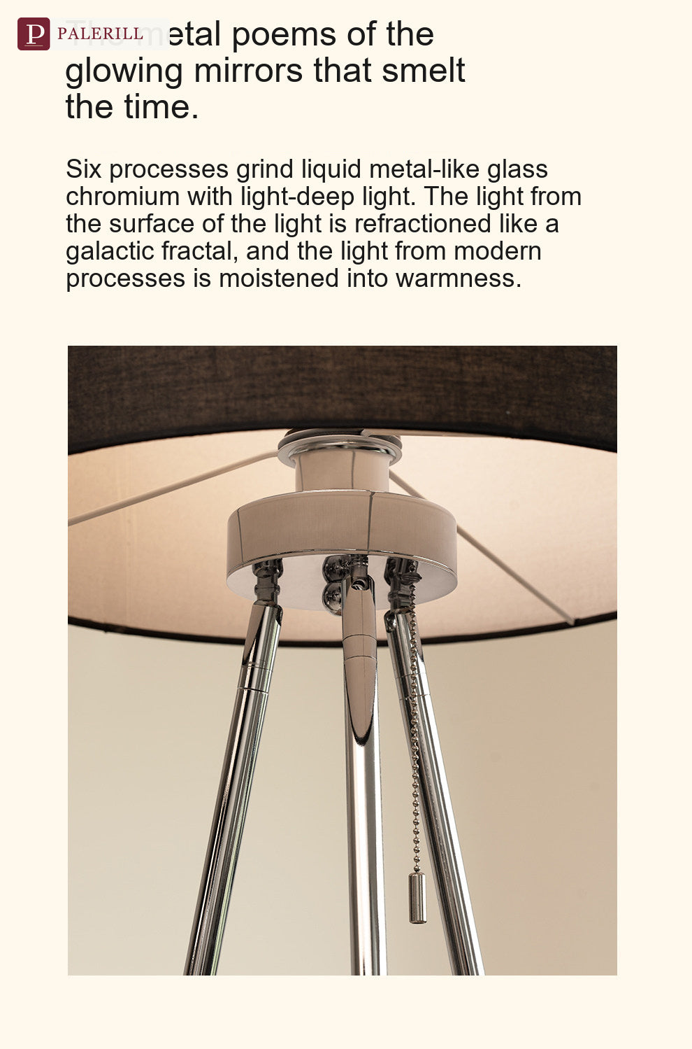 PALERILL | Bauhaus Floor Lamp with Integrated Bookshelf
