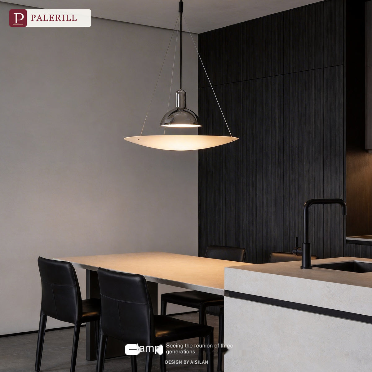 PALERILL | Nordic Italian Flying Saucer Pendant Light