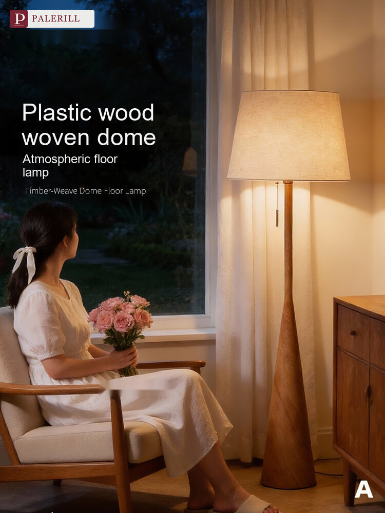 PALERILL | Natural Wood Luxury Floor Lamp