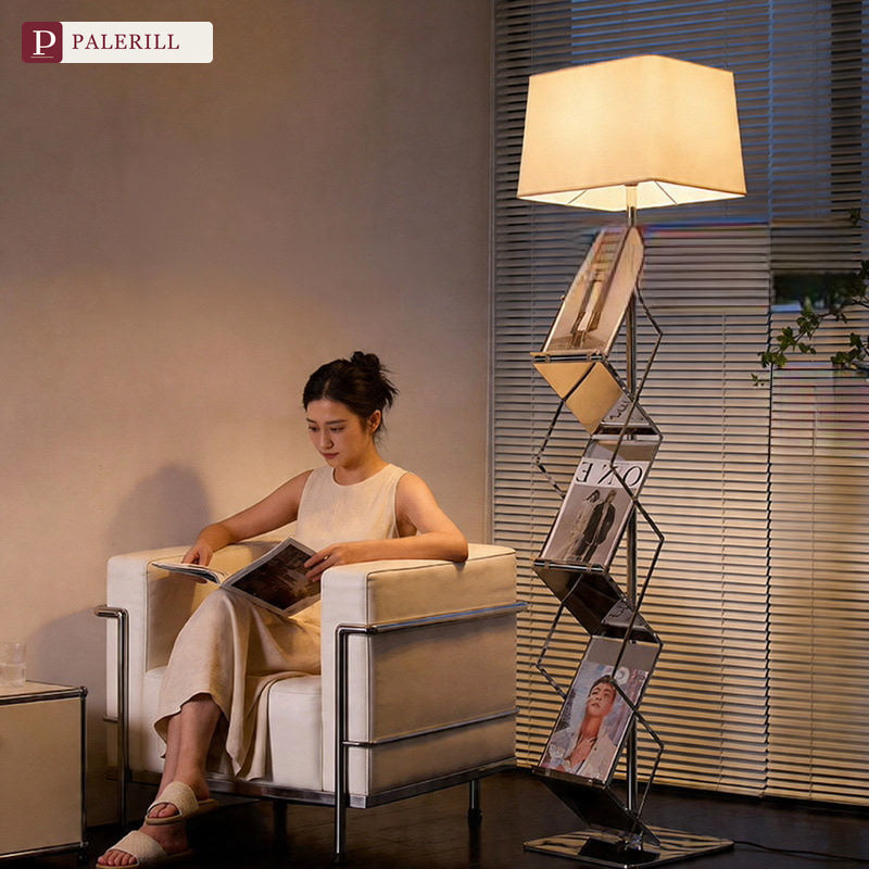 PALERILL | Modern Bauhaus Bookshelf Floor Lamp