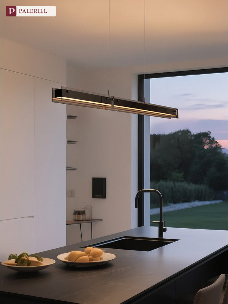 PALERILL | Smart Linear Glass Dining Pendant Light