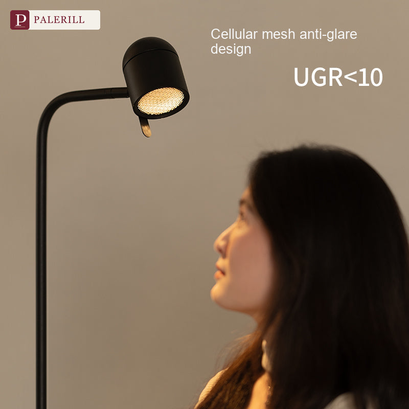 PALERILL | Luxury Reading Floor Lamp, Dark Elegance