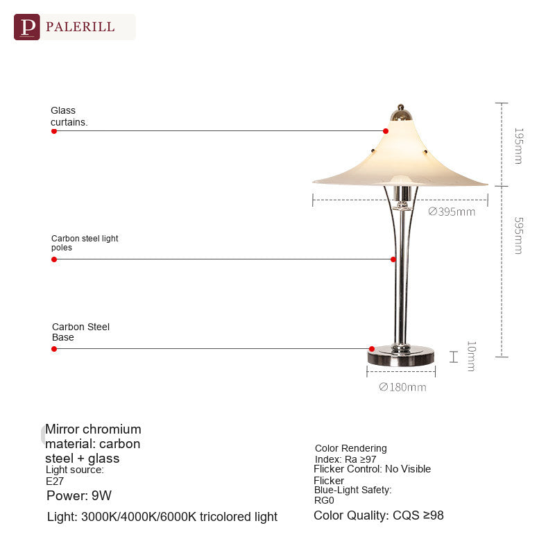 PALERILL | French Vintage Magnolia Art Table Lamp