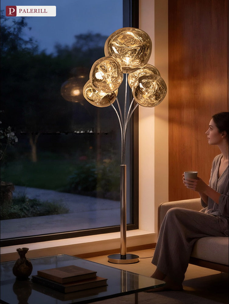 PALERILL | Bauhaus Lava-Effect Designer Floor Lamp