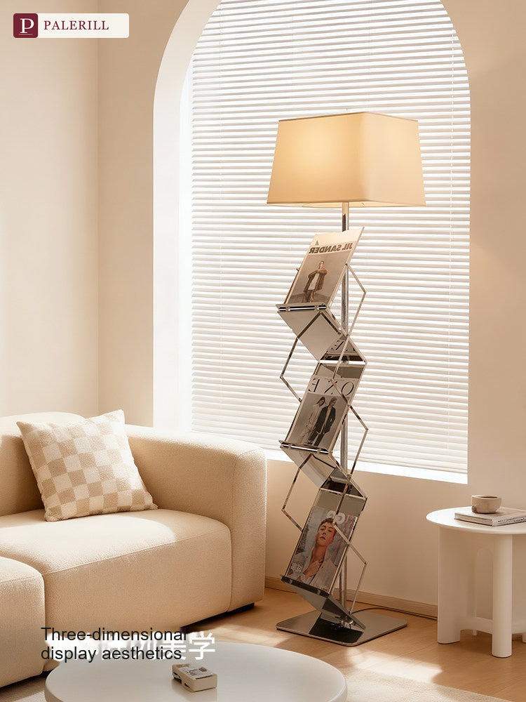 PALERILL | Vertical Bookshelf Floor Lamp, Bauhaus Style