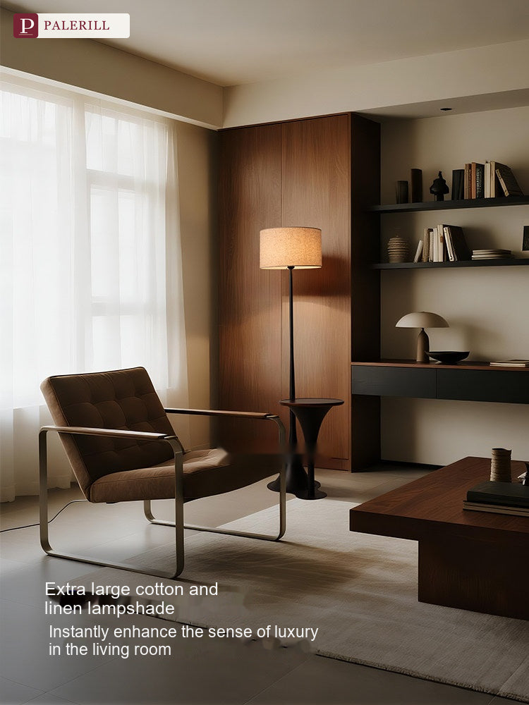 PALERILL | Vintage Floor Lamp with Integrated Side Table & Shelf