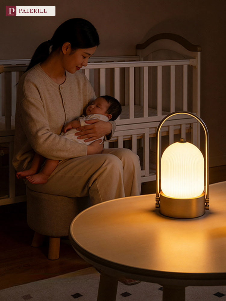 PALERILL | Rechargeable Glazed Glass Night Light with Eye-Care Glow