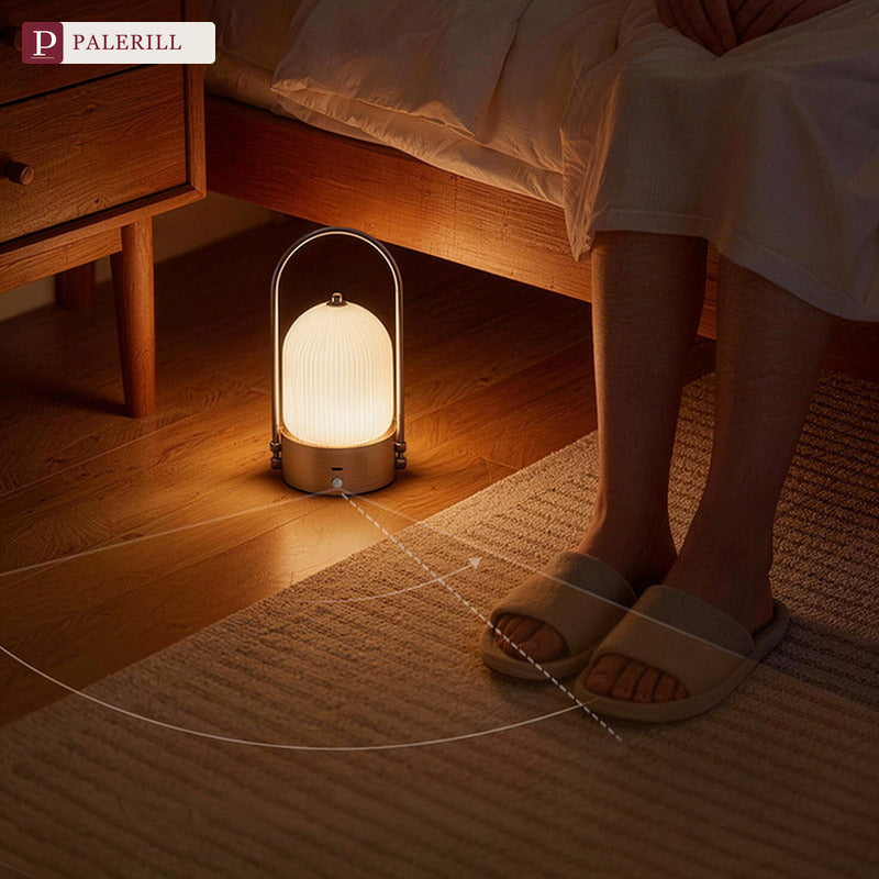 PALERILL | Rechargeable Glazed Glass Night Light with Eye-Care Glow
