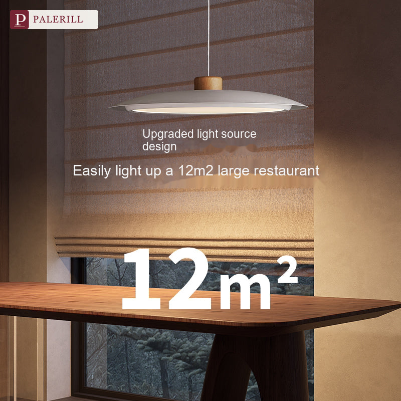 PALERILL | Full-Spectrum Wood-Tone Dining Pendant Light