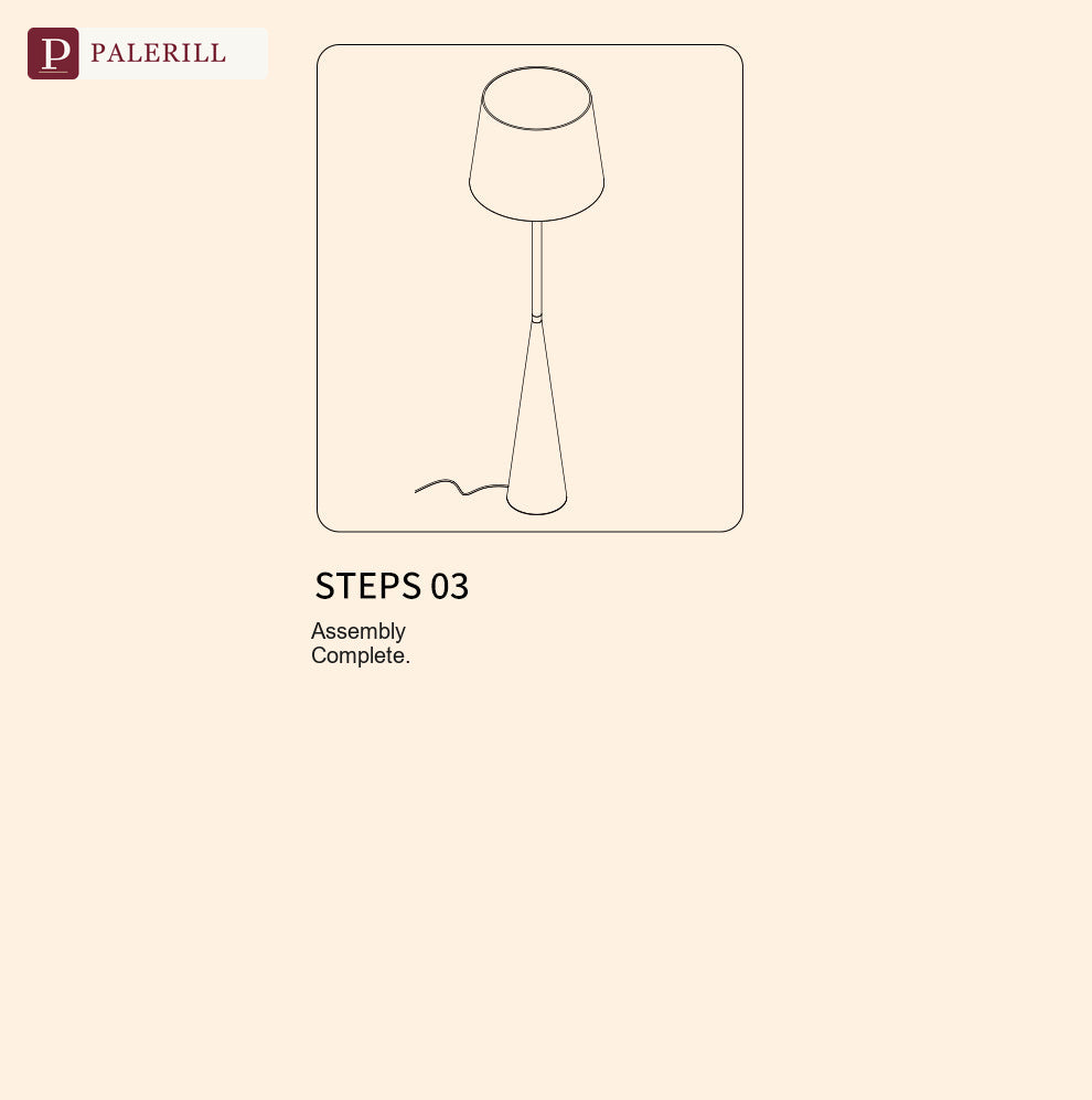 PALERILL | Cream Tone Wooden Floor Lamp, Luxury Minimalist