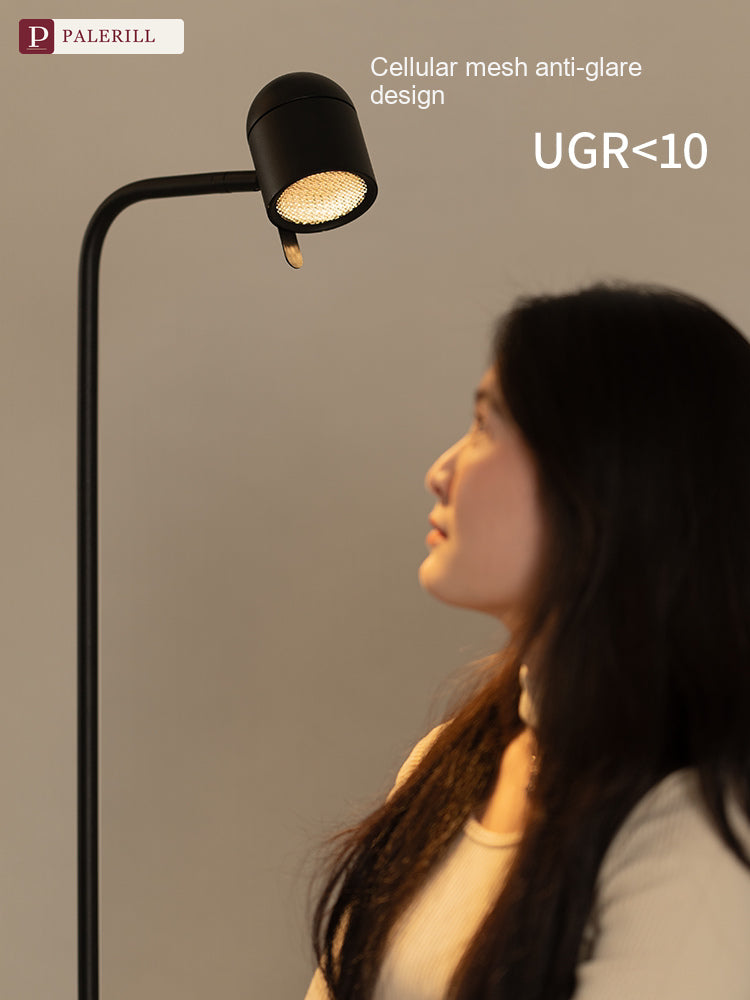 PALERILL | Luxury Reading Floor Lamp, Dark Elegance