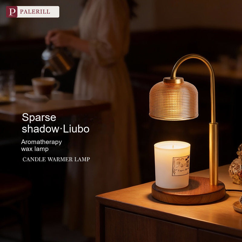PALERILL | Brass & Walnut Dimmable Fragrance Lamp