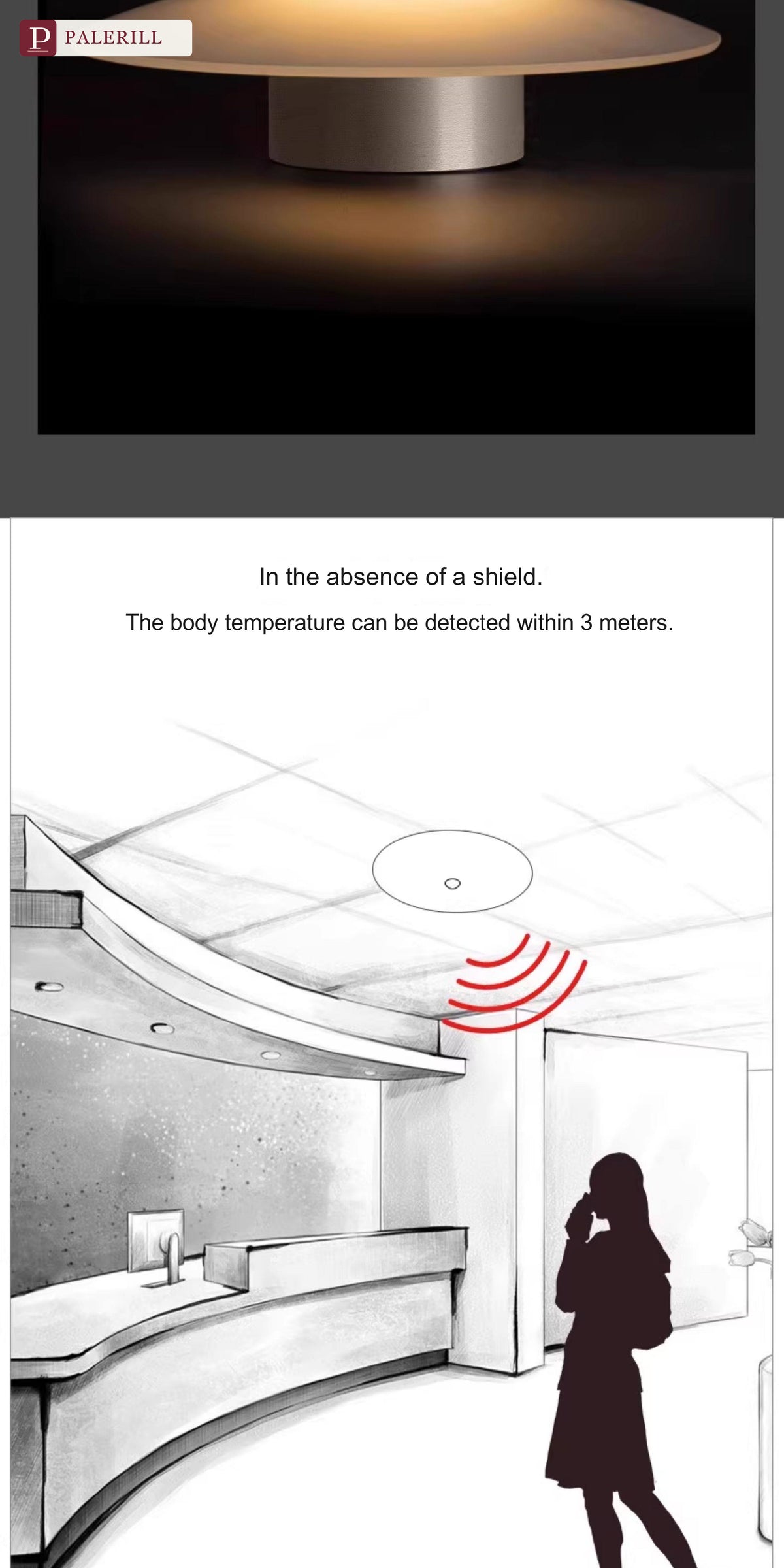 PALERILL | Motion-Sensor LED Ceiling Light