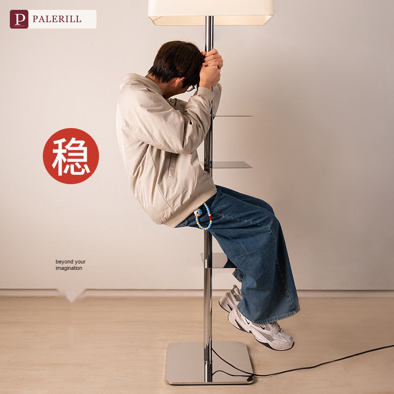 PALERILL | Smart Soft-Glow Floor Lamp with Shelf