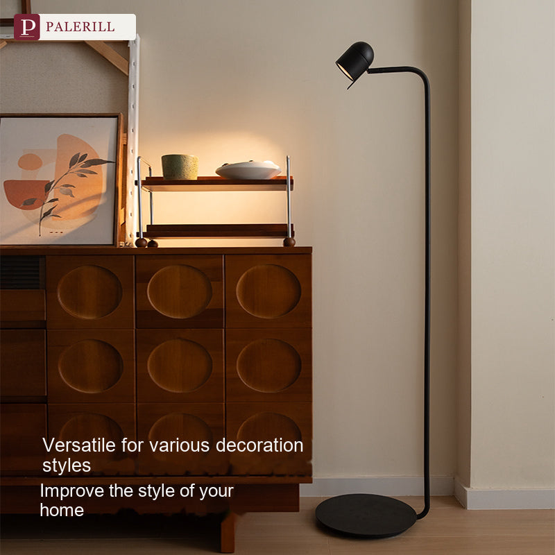 PALERILL | Luxury Reading Floor Lamp, Dark Elegance